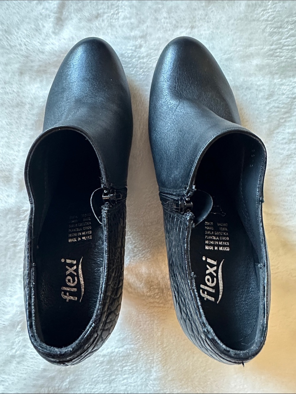 FLEXI Black Leather High-Heel Ankle Booties Sz 9 Quality Trusted Brand Feminine🔥 - Picture 5 of 15